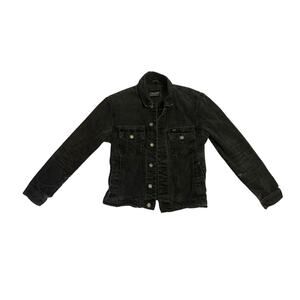 Men M Straight To Hell Outsider New Dawn Black Twill Denim Jacket Jean Coat
